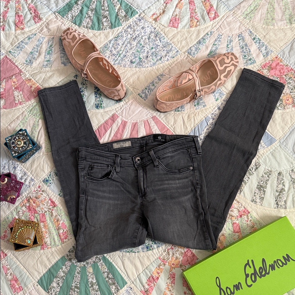 AG Adriano Goldschmied The Stilt Women's Gray Skinny Jeans 26R